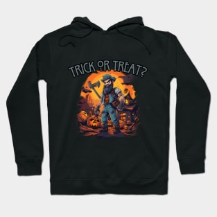 Trick or treat? lumberjack, halloween Hoodie